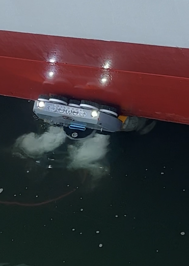 EverClean ship hull cleaning robot is pictured